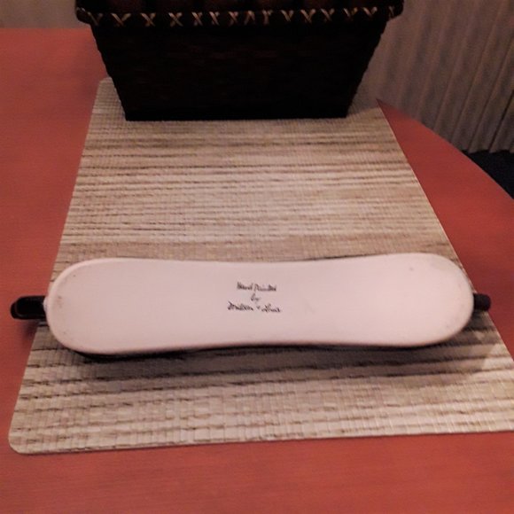 Milson & Louis Cracker Baguette Server Holder Hand Painted Ceramic - Picture 8 of 9